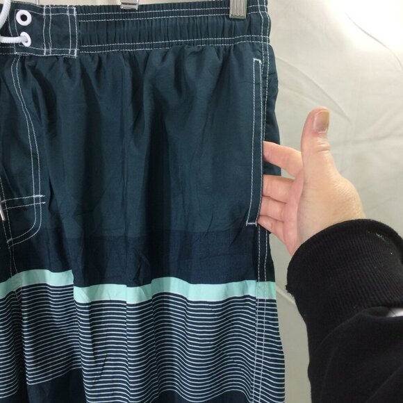 NEW Kailua Surf Swim Trunks Shorts Teal Aqua Drawstring NWT Size 4XL - Picture 2 of 4